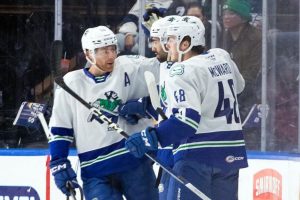 Canucks power past Eagles in opener | TheAHL.com