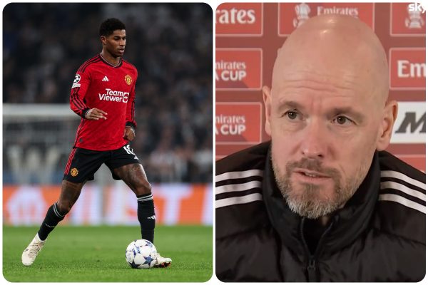 Erik ten Hag reveals he has "a lot of sympathy" for Manchester United forward Marcus Rashford