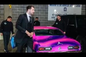 Luka Doncic arrives in style, driving Chevrolet Camaro to Game 3 against Clippers