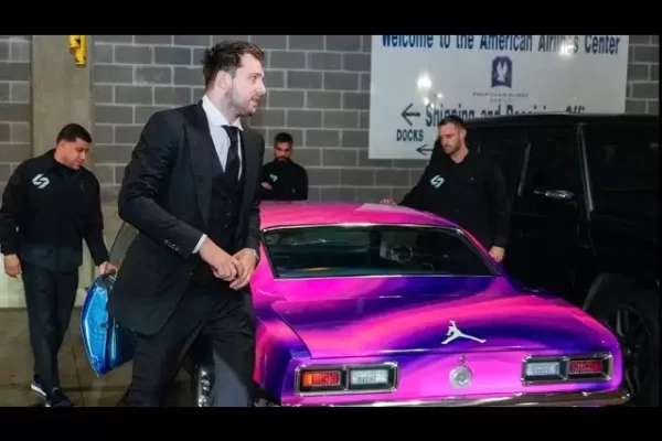 Luka Doncic arrives in style, driving Chevrolet Camaro to Game 3 against Clippers