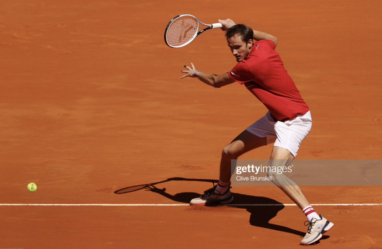 Medvedev, Ruud, and Tsitsipas in Sinner half