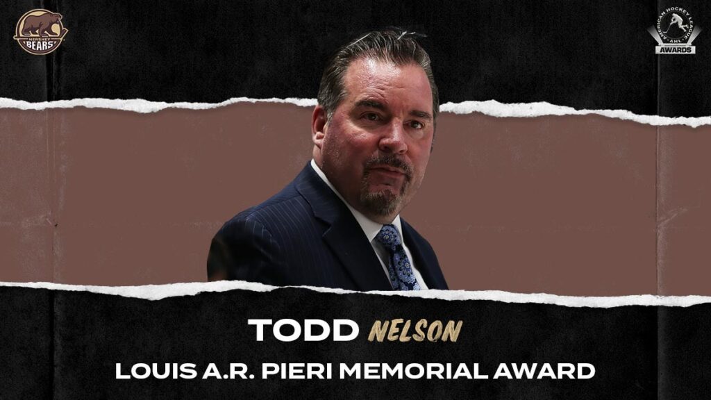 Bears’ Nelson wins Pieri Award as outstanding coach | TheAHL.com