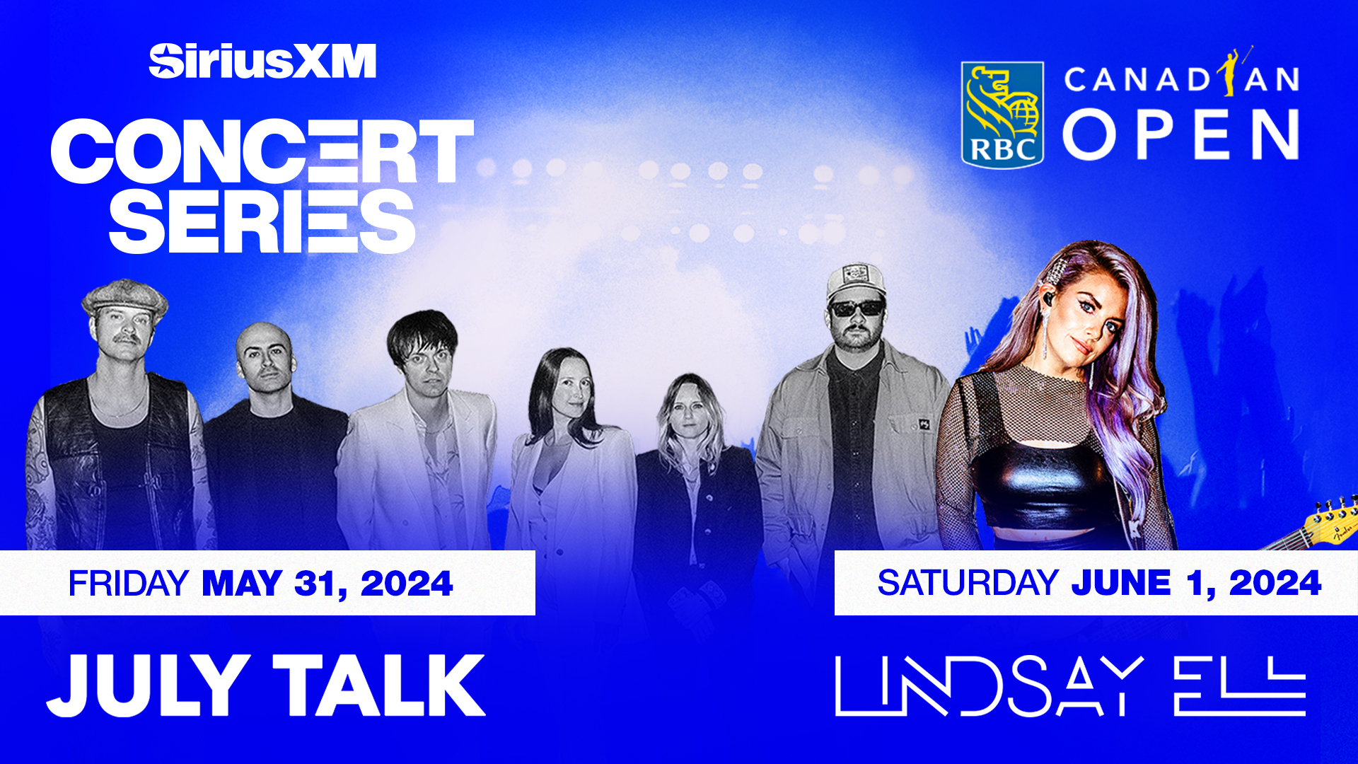 July Talk and Lindsay Ell added to SiriusXM Concert Series at 2024 RBC Canadian Open