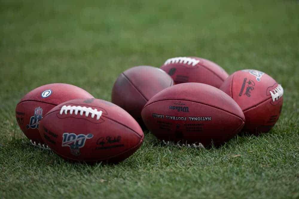 footballs on the field