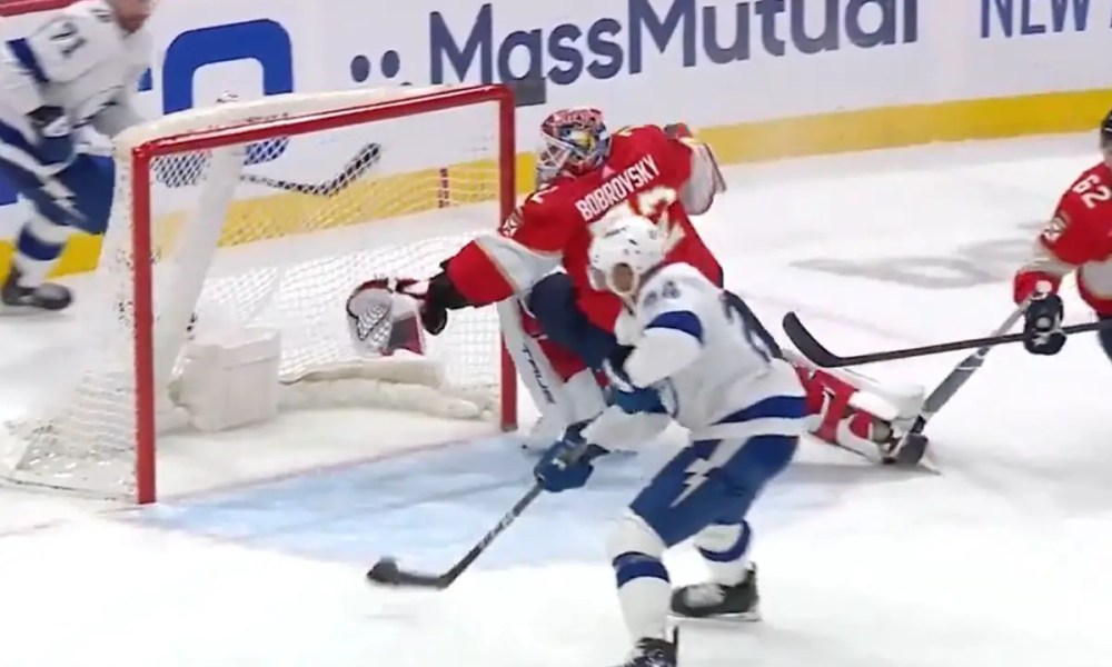Sergei Bobrovsky Makes Possible Save of 2023-24 NHL Playoffs