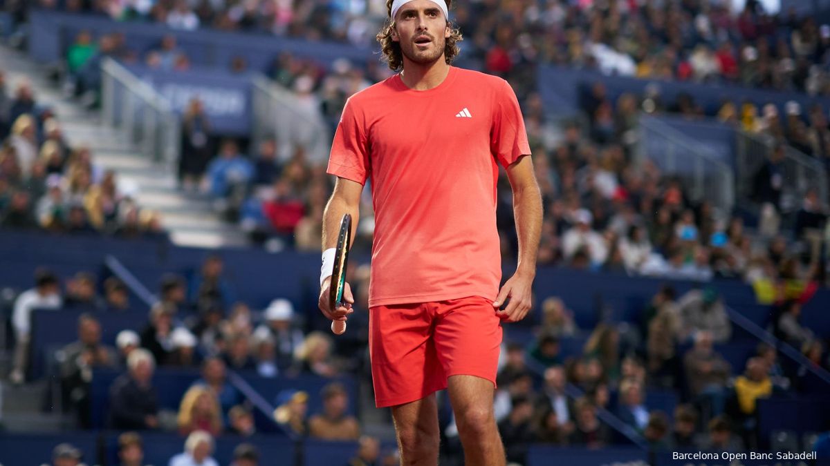 Tsitsipas And Father Apostolos Stopped By Umpire From Talking During Barcelona Semifinal