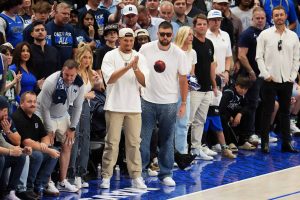Travis Kelce Linked Up With Mavericks Star After Game 3 Win