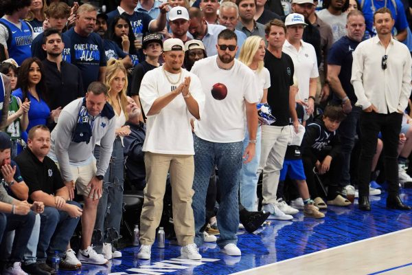 Travis Kelce Linked Up With Mavericks Star After Game 3 Win