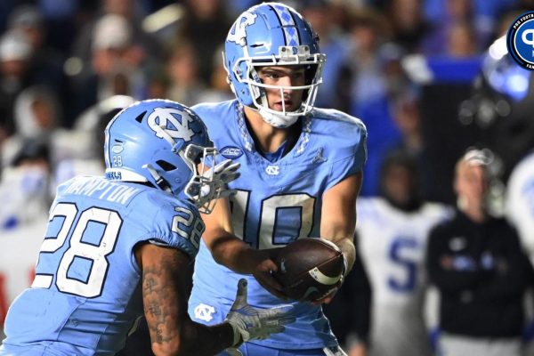 Analysis of Drake Maye’s Fantasy Football Prospects as Quarterback for the New England Patriots North Carolina Tar Heels quarterback Drake Maye (10) hands the ball off to running back Omarion Hampton (28) in the fourth quarter at Kenan Memorial Stadium.