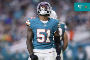 Miami Dolphins LB David Long Jr. (51) reacts after a play against the Dallas Cowboys.