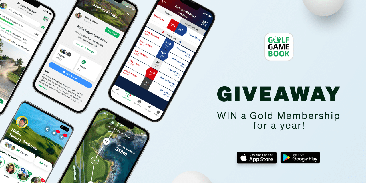 WIN Golf GameBook’s Gold Membership for a year