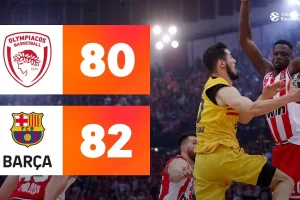 Jabari Parker's free-throws edge Barcelona past Olympiacos to 2-1 series lead
