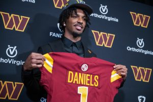 Jayden Daniels to learn about NFL policies after bet with Malik Nabers