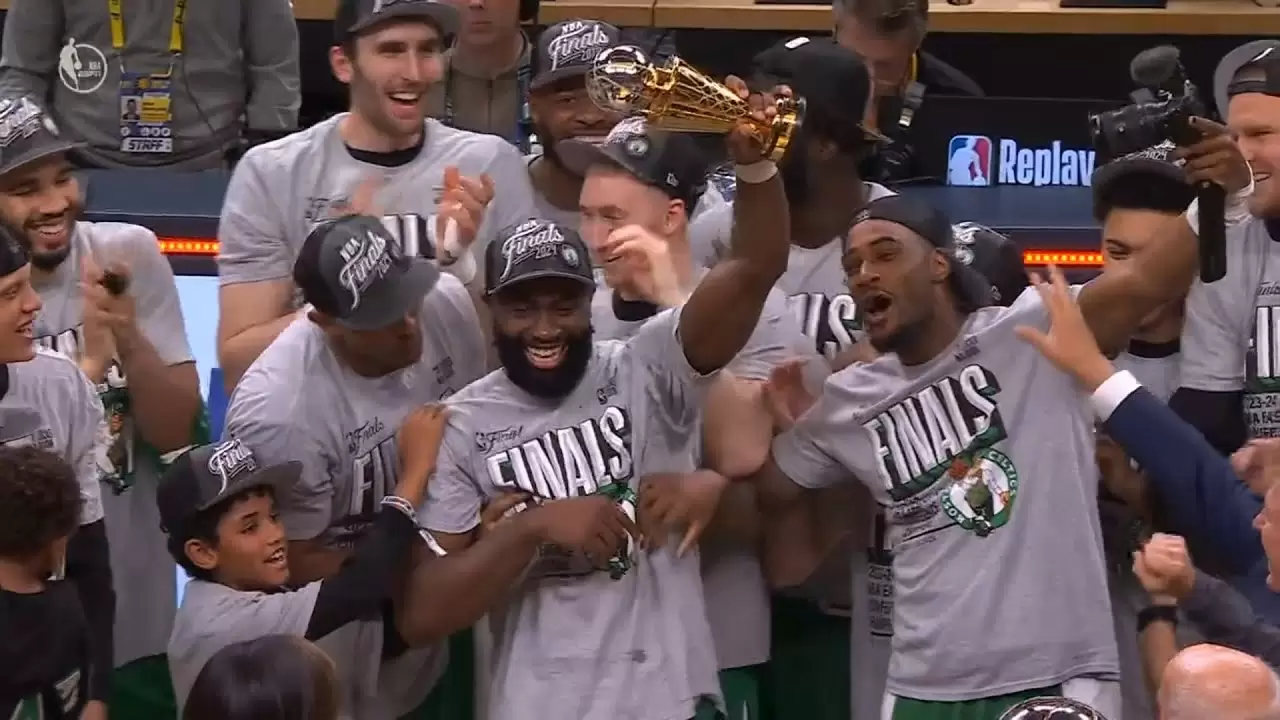 Jaylen Brown on winning ECF MVP: "I wasn’t expecting it at all. I ain't never win sh*t"