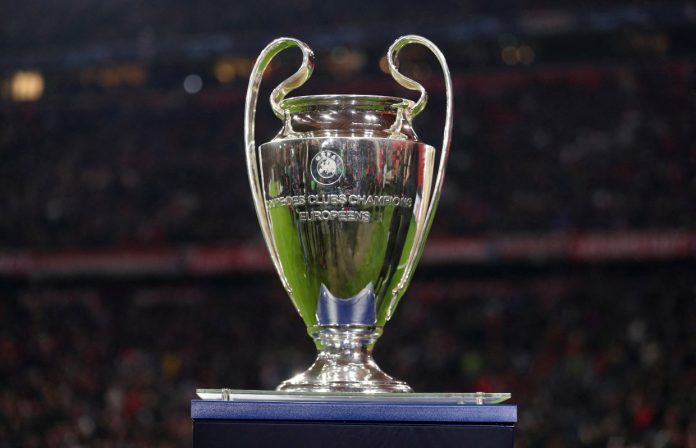UEFA Champions League Trophy On Display
