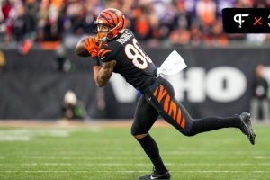 Cincinnati Bengals wide receiver Andrei Iosivas (80) catches a pass in the fourth quarter of the NFL Week 15 game between the Cincinnati Bengals and the Minnesota Vikings at PayCor Stadium in downtown Cincinnati on Saturday, Dec. 16, 2023.