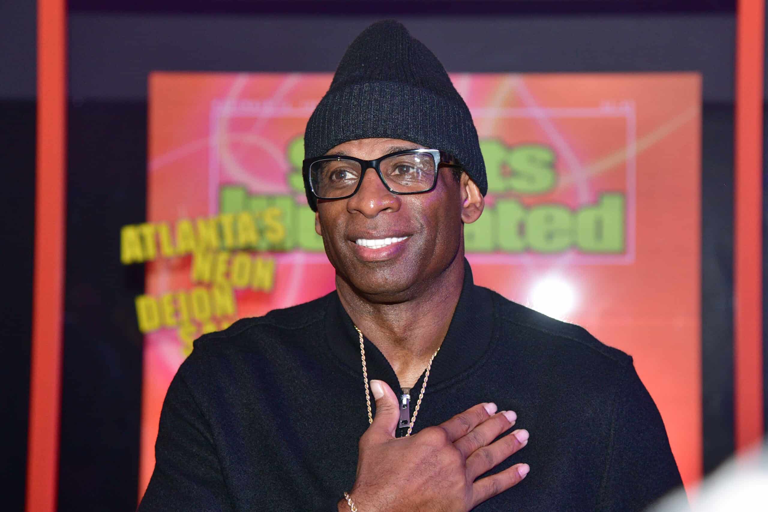 BOULDER, COLORADO - DECEMBER 06: University of Colorado Head Football Coach Deion Sanders at the 2023 Sports Illustrated Sportsperson Of The Year Award at the CU Events Center December 06, 2023 in Boulder, Colorado.
