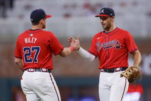 Matt Olson's Bizarre Handshake With Teammate Is Going Viral