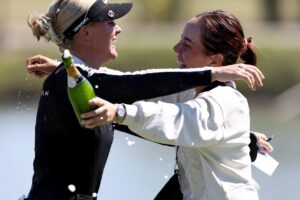 Charley Hull and Georgia Hall teaming up at 2024 Dow Championship