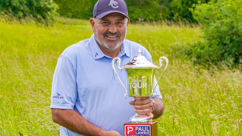 Angel Cabrera beats James Kingston to win the Paul Lawrie Match Play