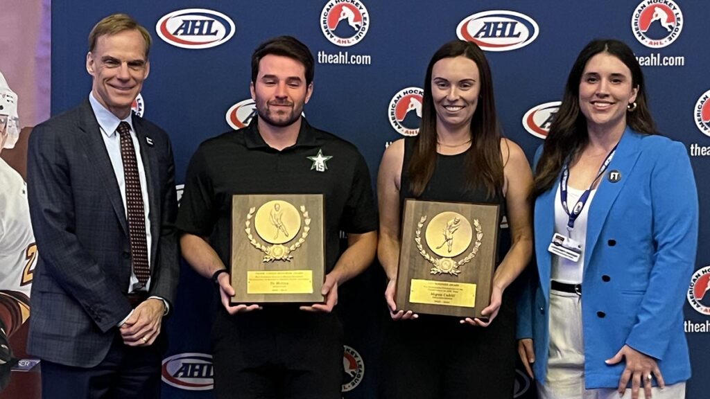 Cahill, Molina named winners of AHL business awards | TheAHL.com