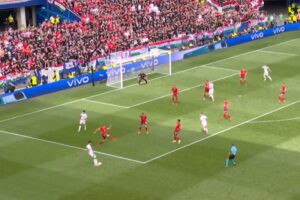 Liverpool's Dominik Szoboszlai assists diving header at Euro 2024