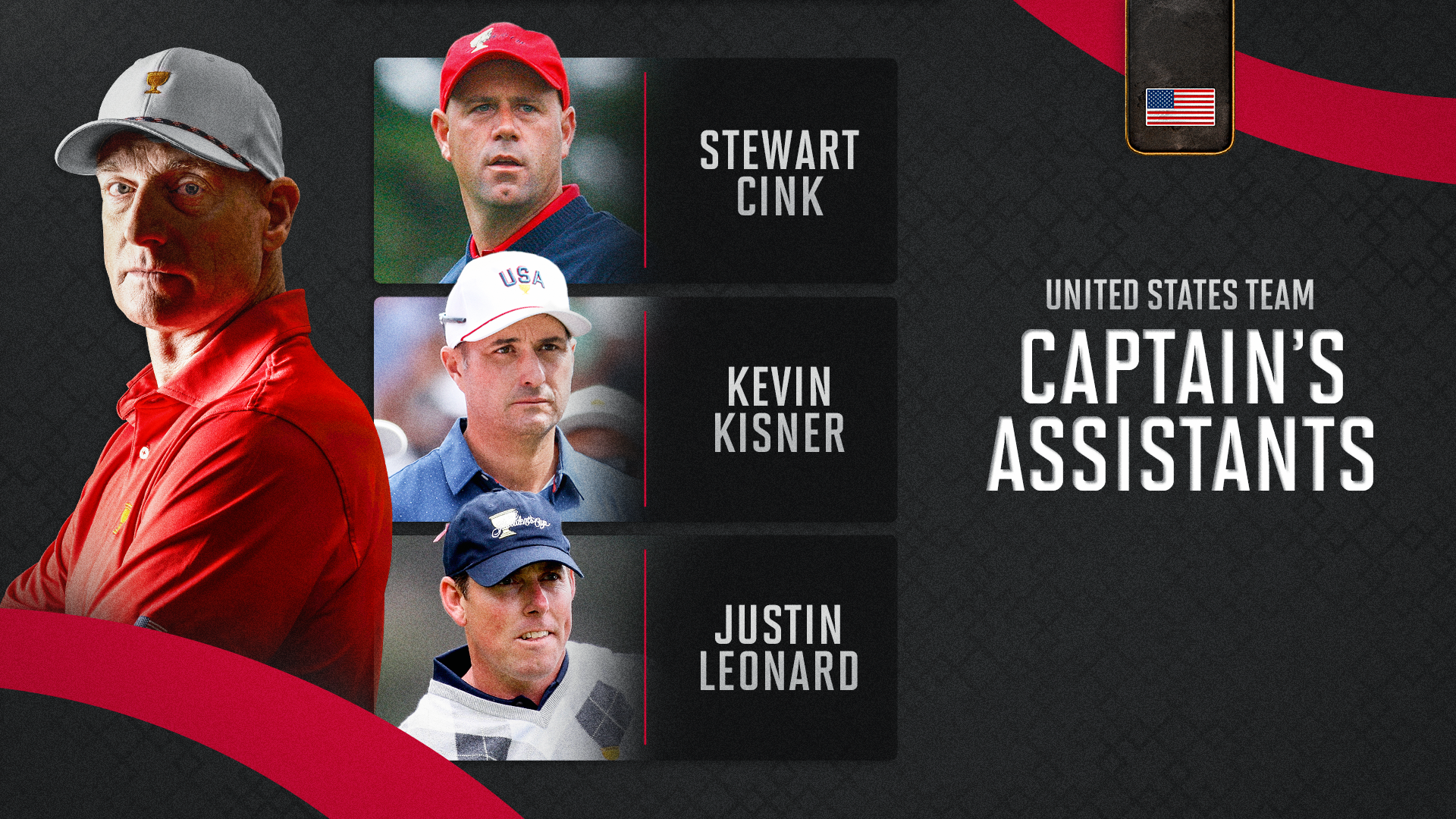 Jim Furyk announces captain's assistants