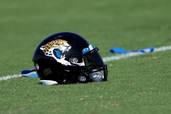 Potential Return of Key Player Could Bolster Jaguars in Sunday Matchup A Jacksonville Jaguars helmet as seen during Jacksonville Jaguars Mandatory Minicamp at TIAA Bank Field on June 15, 2021 in Jacksonville, Florida.