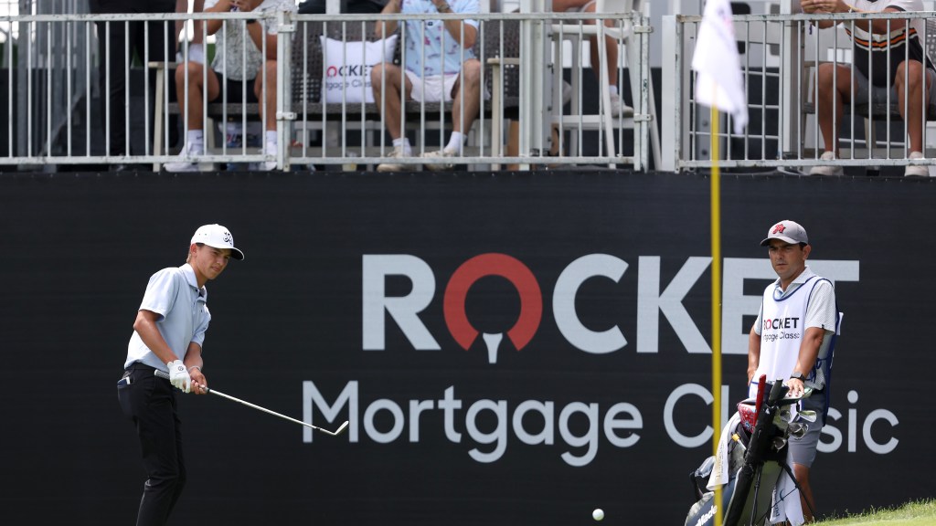 Miles Russell is at the PGA Tour’s Rocket Mortgage Classic