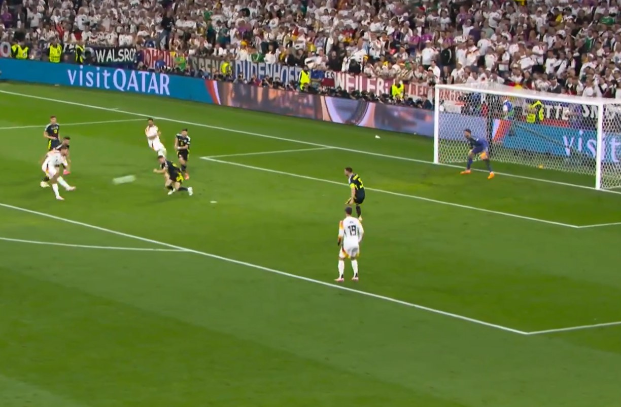 Niclas Fullkrug hits unstoppable rocket for Germany vs Scotland