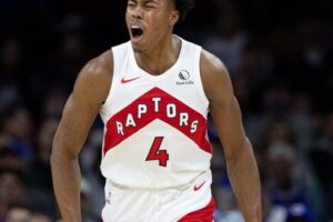 Scottie Barnes becomes 2nd-youngest Toronto Raptors behind Chris Bosh to reach 3,000 career points