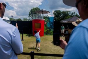 Sweet tea dunking booth gives LIV Golf Nashville flavor of the South