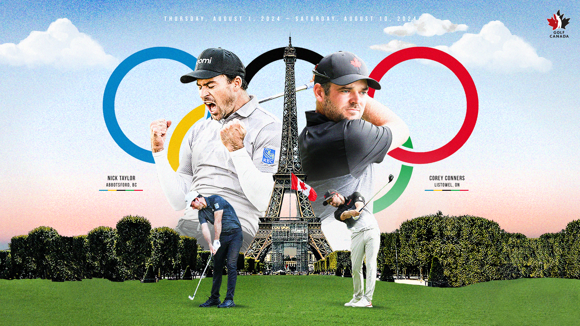 Nick Taylor and Corey Conners - Team Canada - Paris 2024 Olympic Games