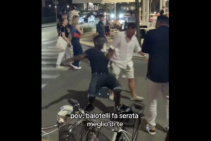 Mario Balotelli filmed stumbling around drunk on holiday