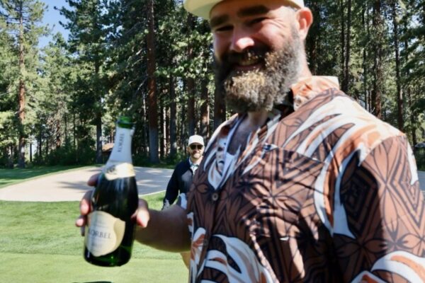 Jason Kelce wins American Century Championship’s Long Drive