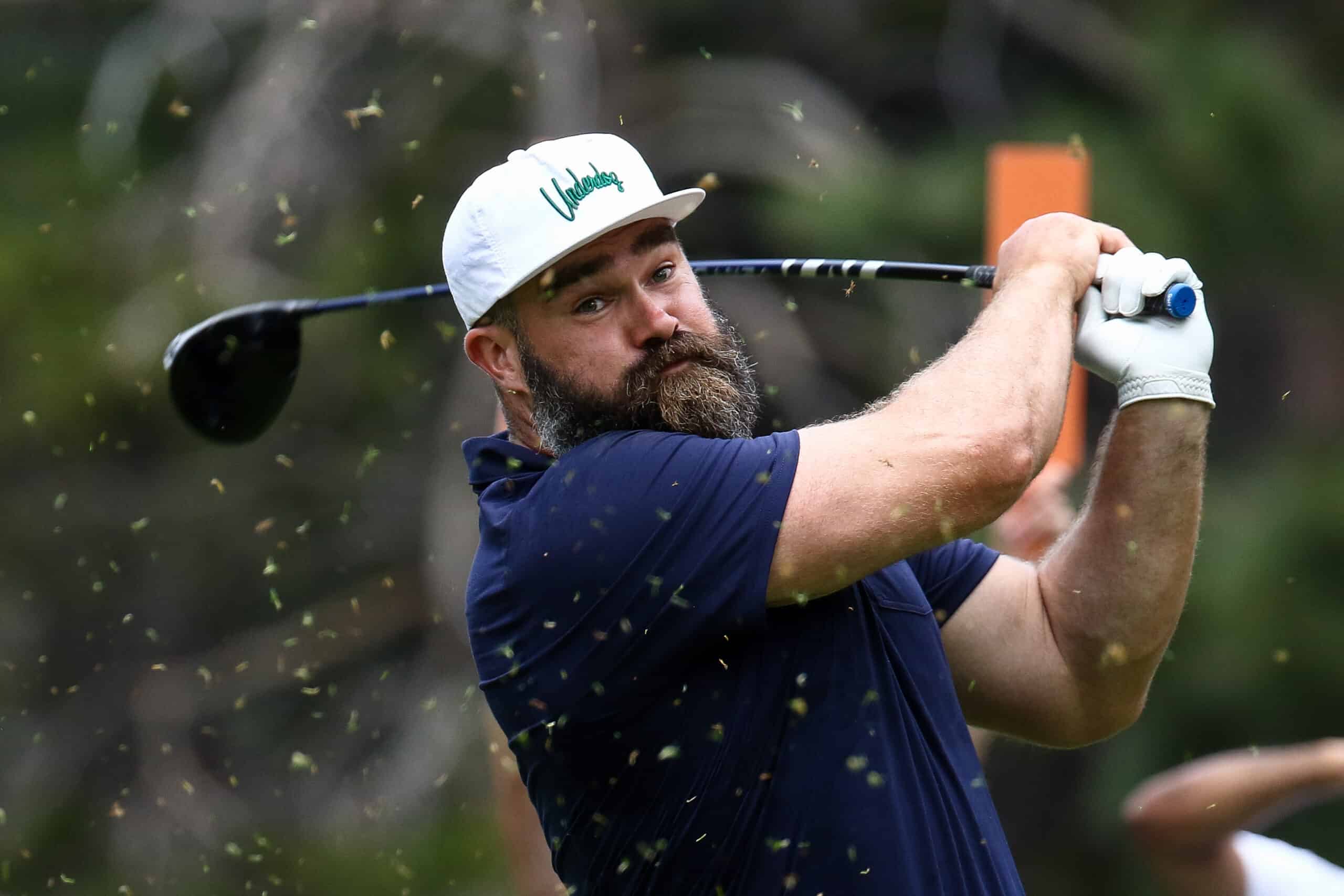 Video Shows Jason Kelce Making Impressive Long-Range Golf Shot
