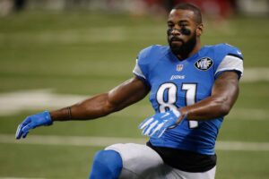 Calvin Johnson Has Emotional Reaction To Lions Honor
