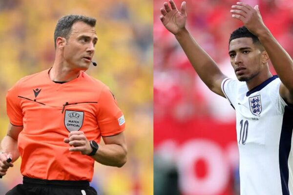 Early concern for England as semi-final referee has controversial past and history with Jude Bellingham