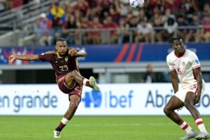 Former Everton, West Brom star's spectacular goal for Venezuela