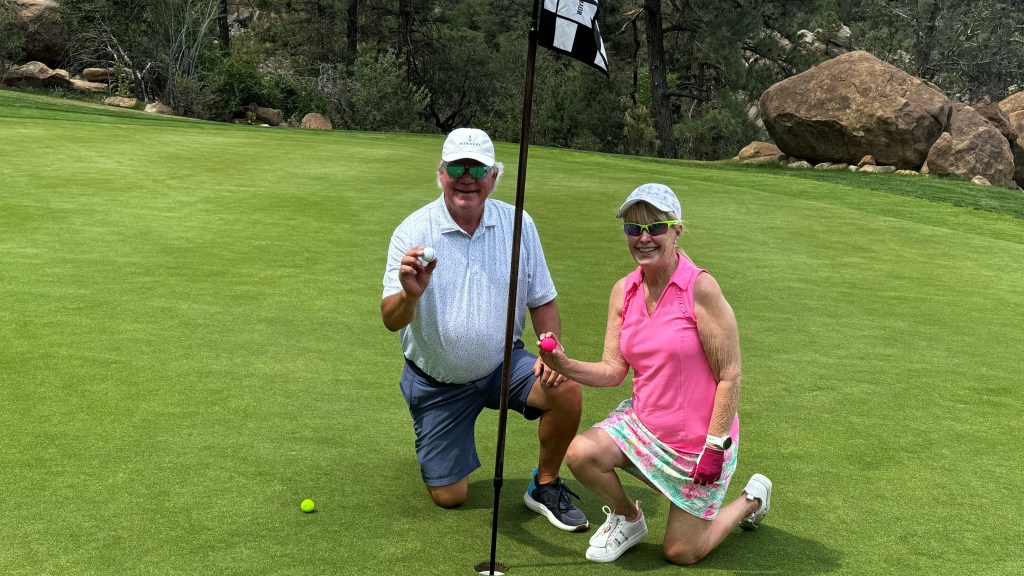 Married couple make a hole-in-one on the same hole in the same round