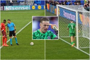 Video: Fan footage shows how Jordan Pickford's brilliant mind-games before crucial penalty