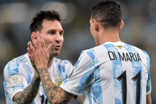 Di Maria And Lionel Messi