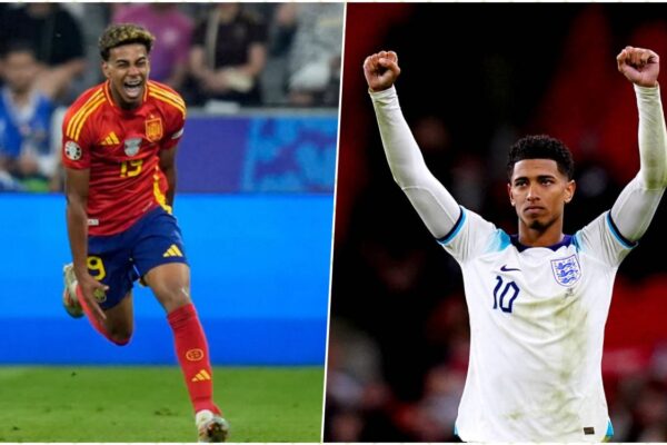 Spain vs England Yamal Bellingham