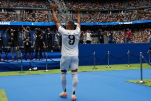 kylian Mbappe At Real Madrid Presentation