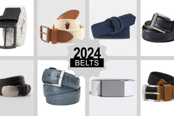 Woven golf belts, leather golf belts, more