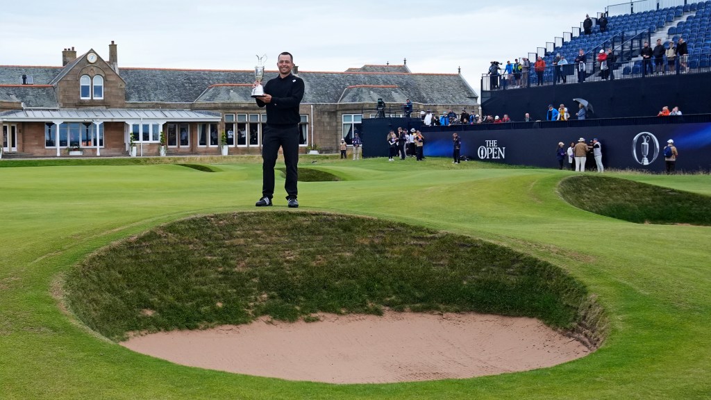 What will Xander Schauffele, father Stefan drink from Claret Jug?