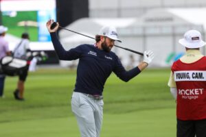 Cameron Young cracks driver, falls short at Rocket Mortgage Classic