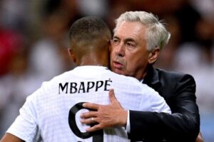 Carlo Ancelotti Kylian Mbappe Real Madrid