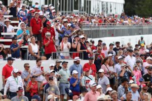 Photos of fans of the U.S., European teams