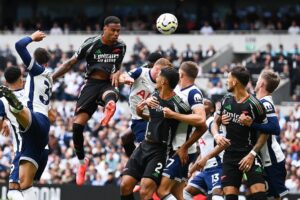 Gary Neville slams defender for Gabriel goal